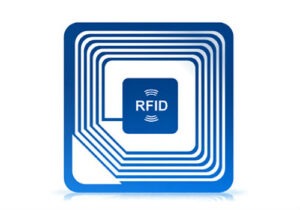 Une puce RFID en gros plan